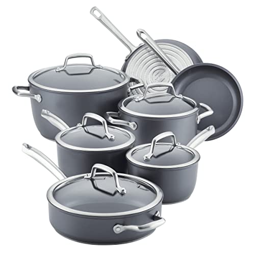 Anolon X Cookware Review 2026: Hybrid Nonstick Worth the Premium? 15 Anolon Accolade 12-Piece Forged Hard Anodized Nonstick Cookw — close-up