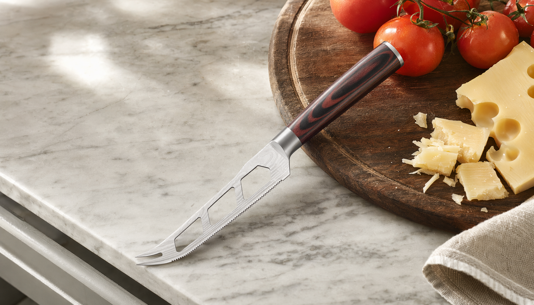 Best Cheese Knife 2026: Picks That Make the Cheese Board Effortless 2 PAUDIN 5-Inch Serrated Cheese Tomato Knife with Pakkawood Ha for cheese knife