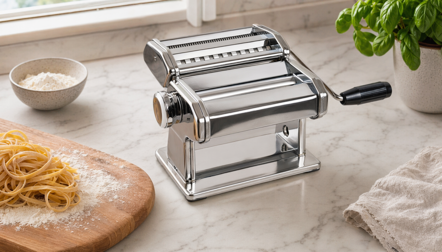 Homemade Pasta Made Easy: Marcato Atlas 150 Manual Pasta Mak for pasta machine for home