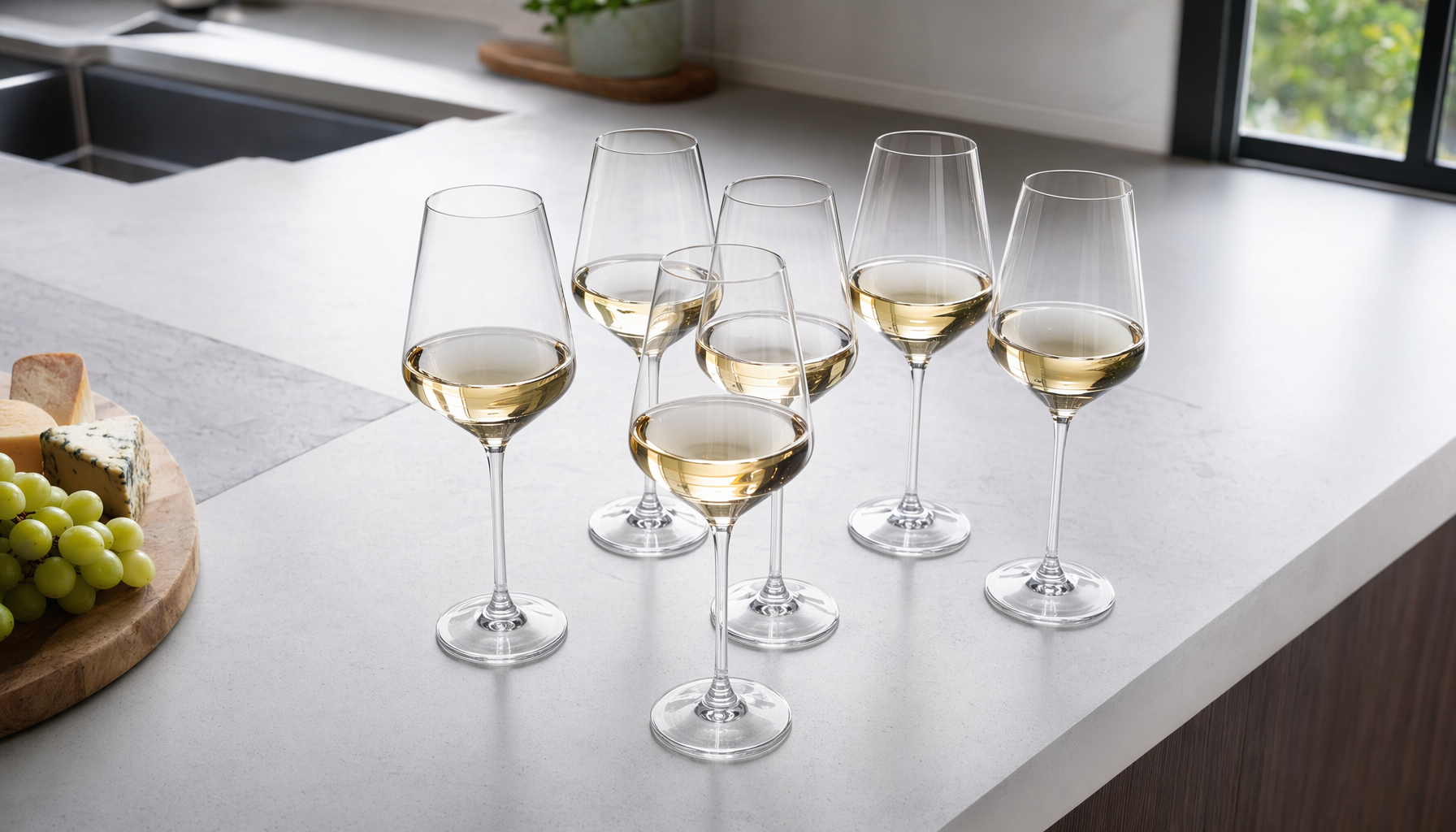Hlukana Unbreakable Plastic Wine Glasses Set of 6 | 16 oz BP for plastic wine glasses