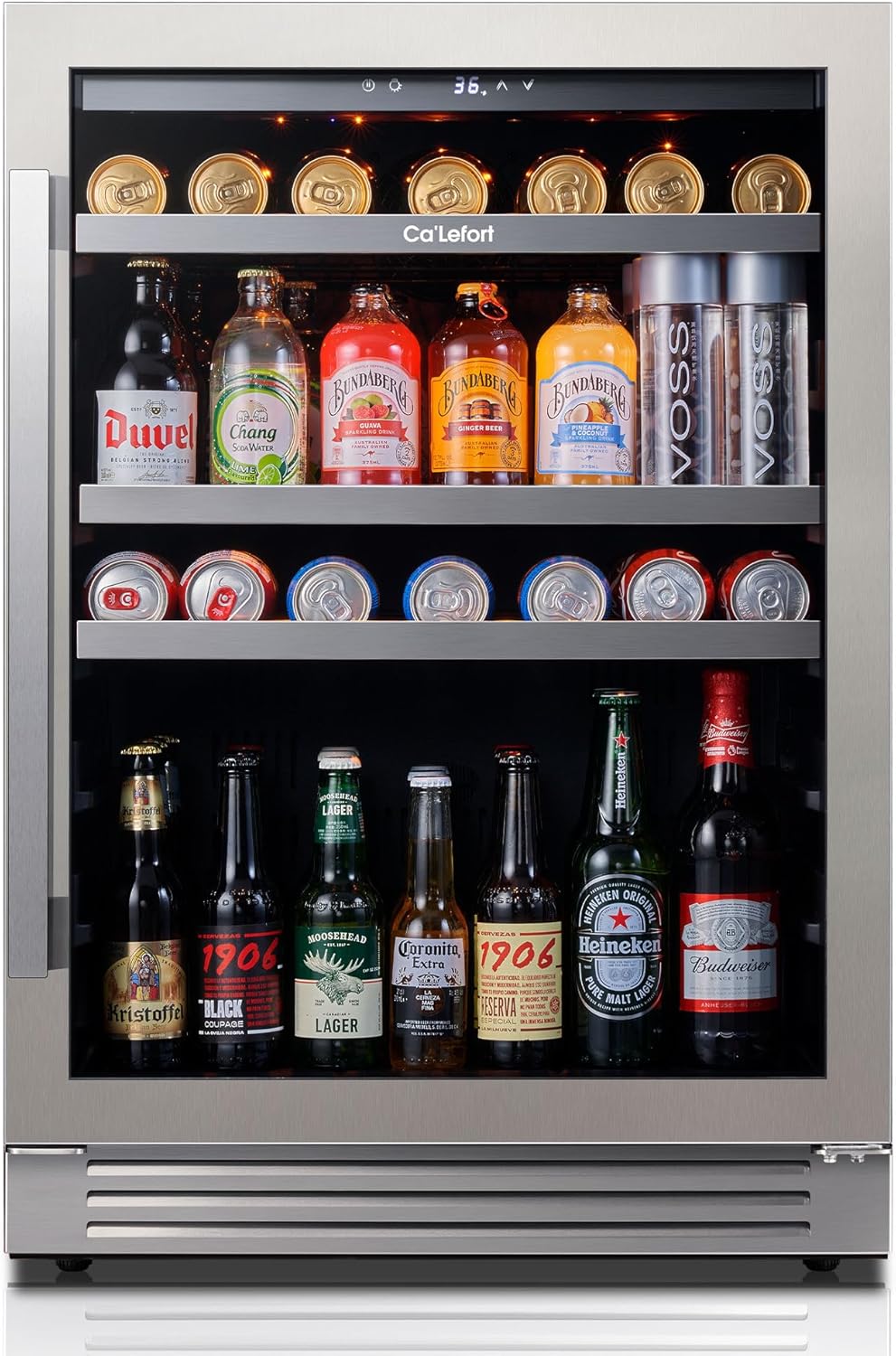 Best Beverage Refrigerator 2026: Picks for Home Bars, Offices, and Game Days 14 Ca Lefort 24-Inch Beverage Refrigerator Review: 180-Can Buil — close-up
