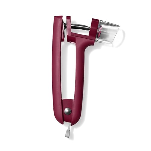 Cherry and Olive Pitter with Splatter Shield - OXO Good Grip — close-up