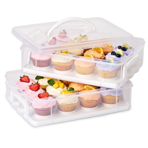 Snapware Snap N Stack 2-Layer Cupcake Carrier – Holds 24 Cup — additional pick