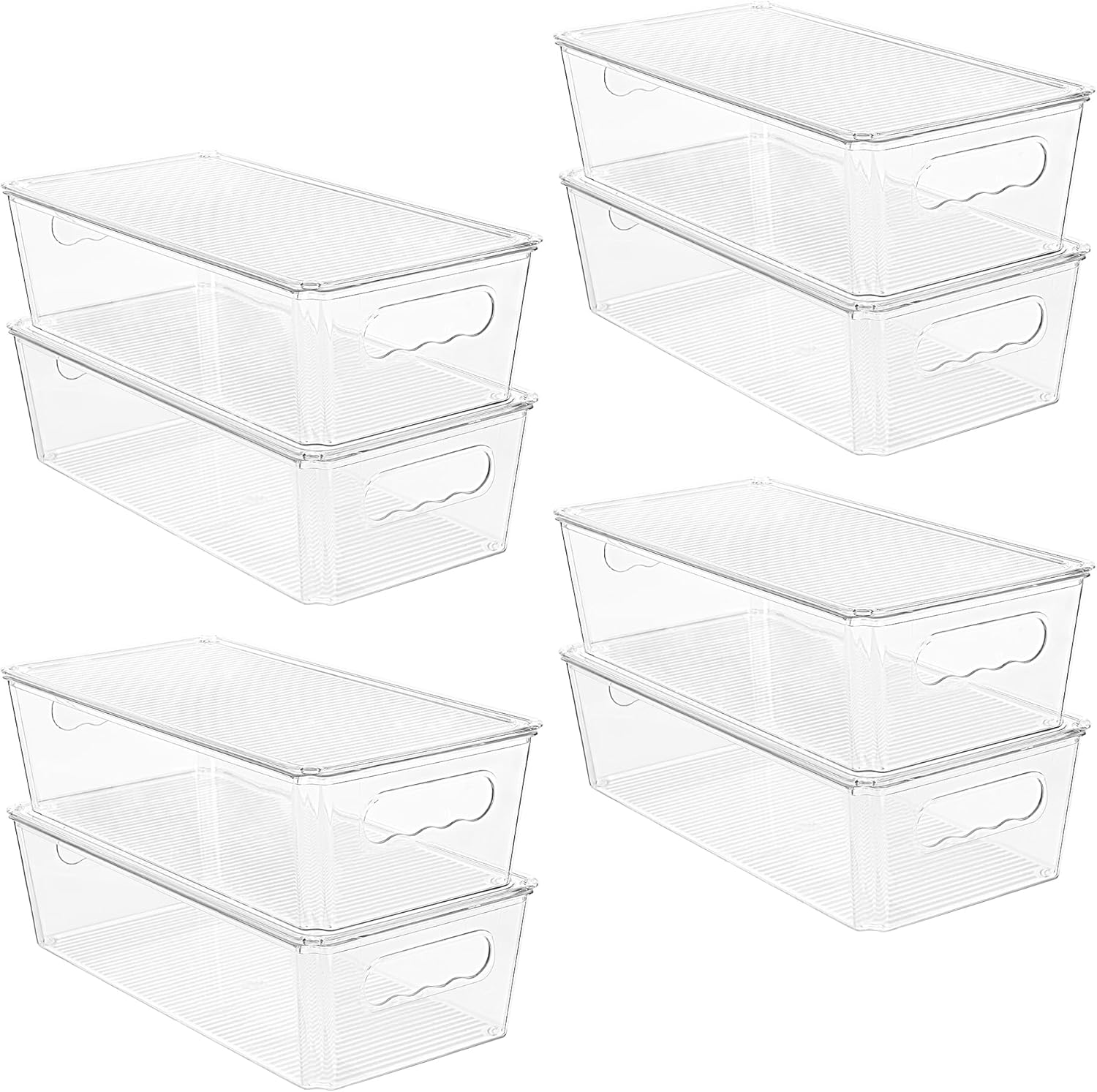 Vtopmart 8-Pack Stackable Clear Storage Bins with Lids for F — additional pick