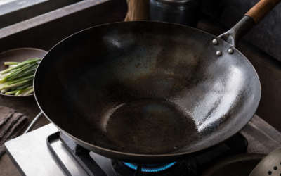 How to Season a Wok (Carbon Steel Step-by-Step) — illustration for HomeWhisk article