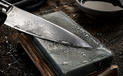 How to Sharpen a Chef Knife — illustration for HomeWhisk article