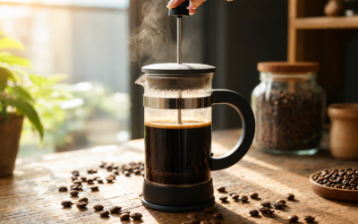 How to Use a French Press — illustration for HomeWhisk article