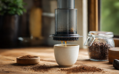 How to Use an AeroPress — illustration for HomeWhisk article