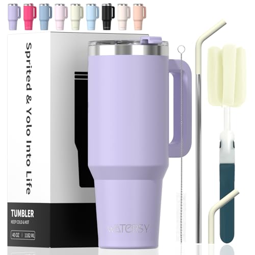 WATERSY 40 oz Insulated Tumbler with Handle, Lid Straw – Kee — additional pick