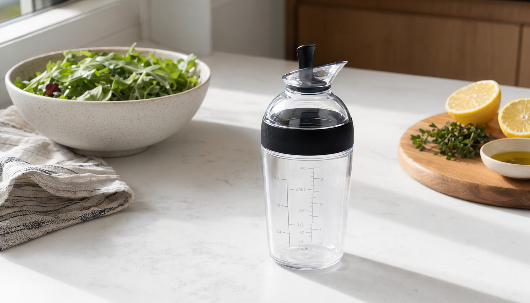 Small Salad Dressing Shaker for Homemade Vinaigrettes - OXO  for salad dressing container