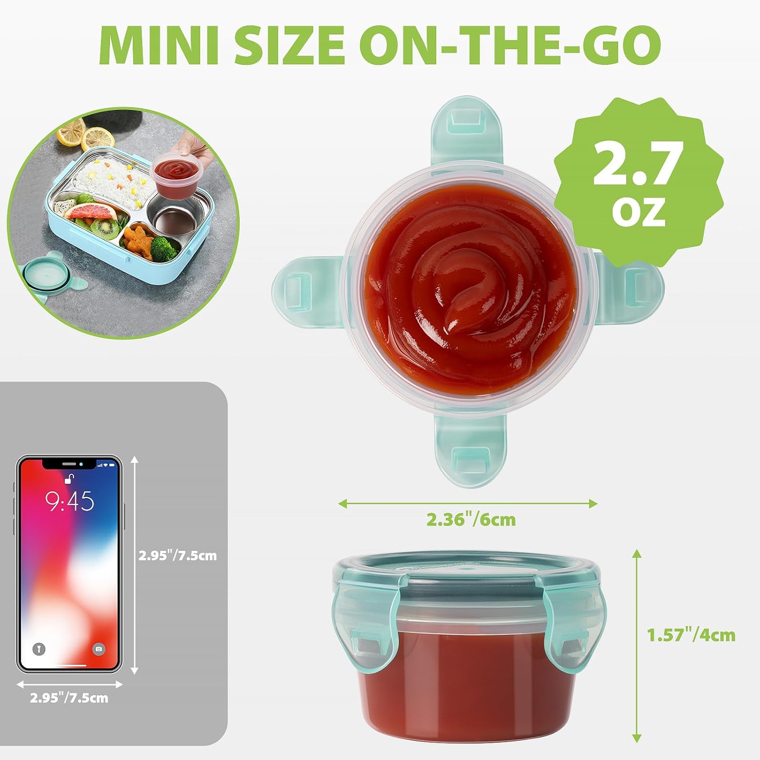 Leak-Proof Salad Dressing Containers To Go – Freshmage 2.7oz — additional pick