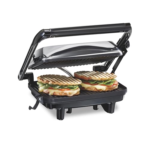 Sandwich Maker 2026: A Beginner's Guide to Hot Sandwiches at Home 13 Hamilton Beach Panini Press Indoor Grill (25460MNA) — Floati — close-up