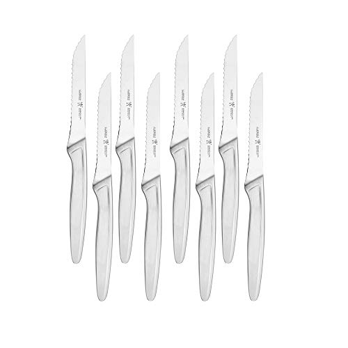 HENCKELS 8-Piece Steak Knife Set – Razor-Sharp German-Engine — close-up