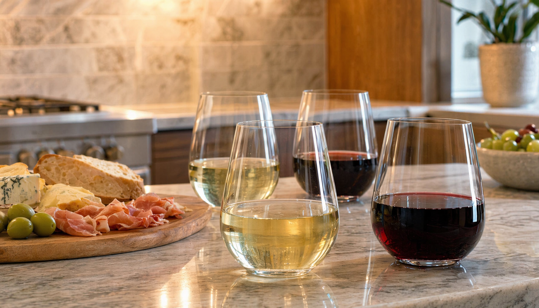 The Stemless Wine Glasses Worth Using Every Night 17 OJA Stemless Wine Glasses Set of 4 – 15oz Lead-Free Crystal, for stemless wine glasses