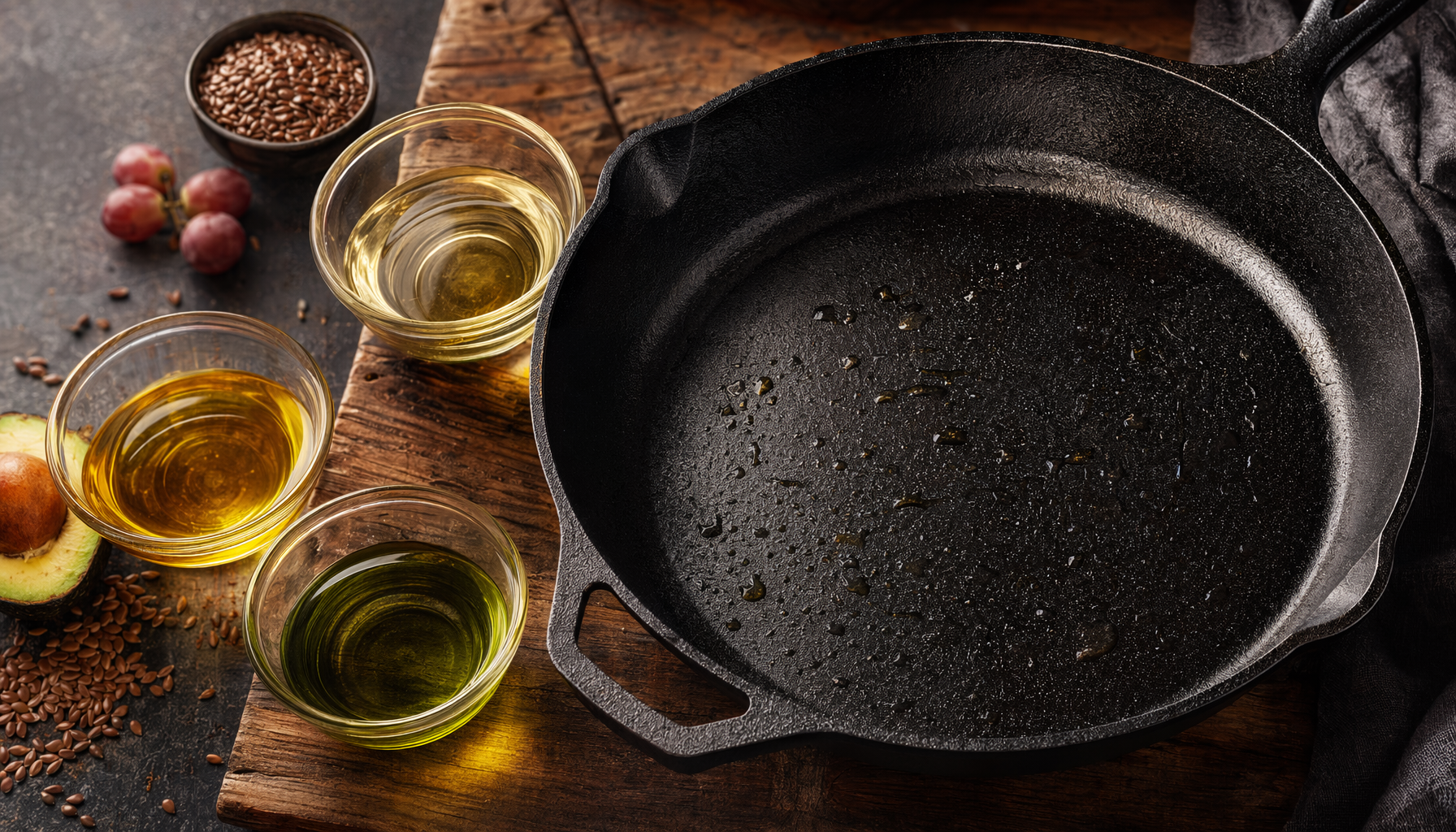 What Is the Best Oil for Cast Iron Seasoning — illustration for HomeWhisk article